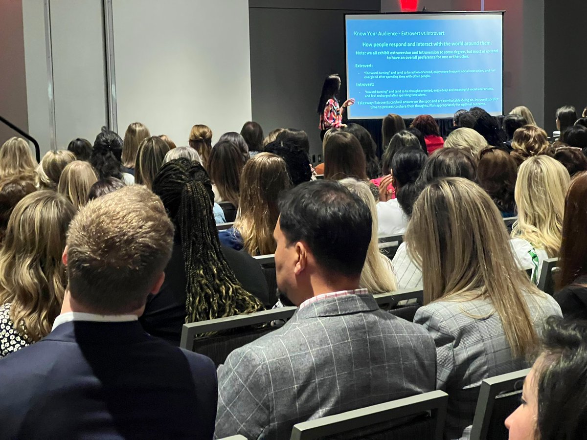 raleighchamber's tweet photo. The first breakout session we’ll check in on is Mastering Communication as a Leader with @McGavockEd of E&amp;V Strategic Communications and @walkwest’s Abha Bowers! https://t.co/vR4s1OmD5G