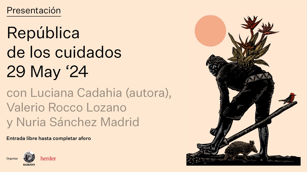 ¿Cómo afrontar los cuidados, la democracia o el feminismo en pleno avance de las extremas derechas?

Presentamos el libro ‘República de los cuidados' (<a href="/herderbarcelona/">Herder Editorial</a>) con su autora <a href="/lucianacadahia/">luciana cadahia</a>, acompañada por Nuria Sánchez Madrid y <a href="/RoccoLozano/">Valerio Rocco Lozano</a>.

🔗 acortar.link/n7oiHJ