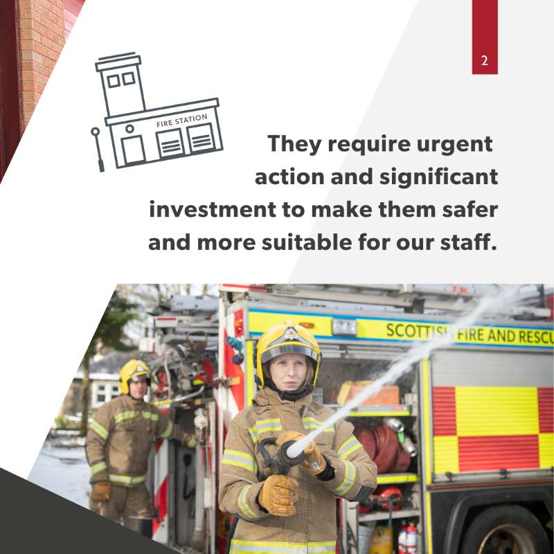 fire_scot's tweet photo. There are changes we must make to address issues across our ageing estate. For example, we have hundreds of buildings without dignified facilities or sufficient showering facilities.

Doing nothing is not an option.

Help to shape our #FireScotFuture.