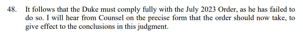 Seems like Mr Justice Fancourt is taking no nonsense from Sherborne!