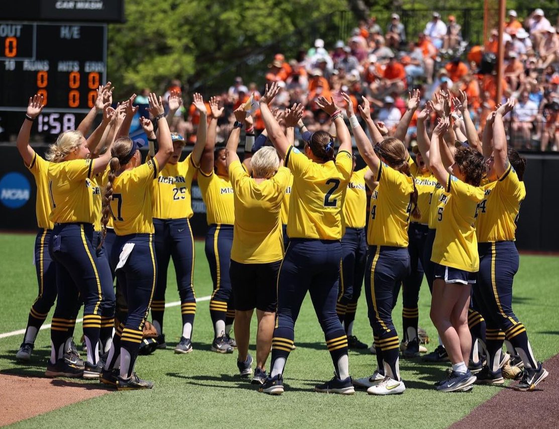 Incredibly proud of @umichsoftball. The future is bright💙🌟