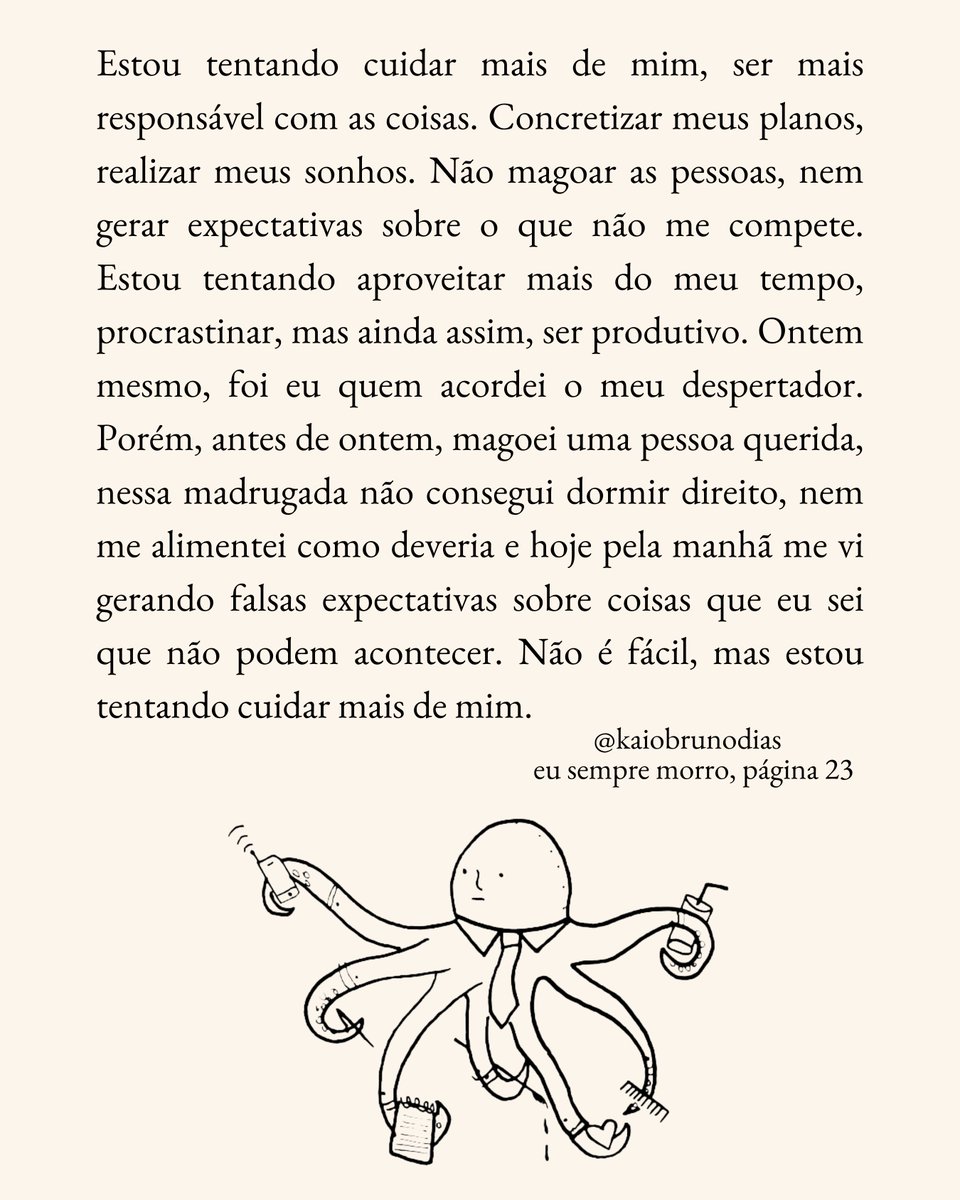 não é fácil, mas estou tentando