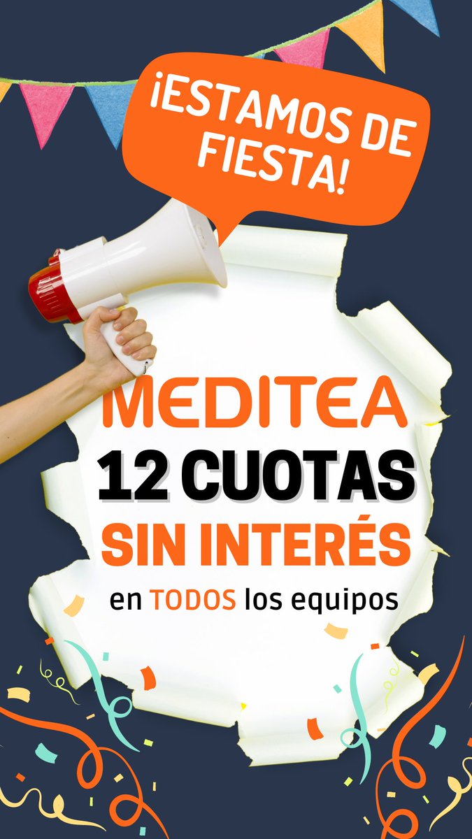 🎉🎉 ¡Estamos de Fiesta! 🎉🎉

‼️12 CUOTAS SIN INTERÉS EN TODOS LOS EQUIPOS‼️
.
.
.
#12cuotas #estetica #beauty #kinesiologia #fisioterapia