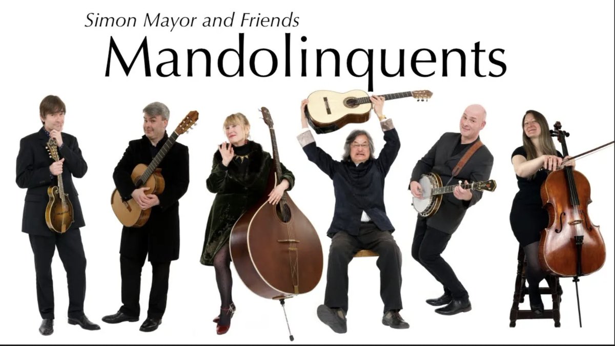 The GAP Festival, Goring -  Friday 7th June at 7.30pm          thegapfestival.org
Simon Mayor and Friends - MANDOLINQUENTS
A riot of music and humour! Here's a short video taster...
youtu.be/P_CLODOw2as
