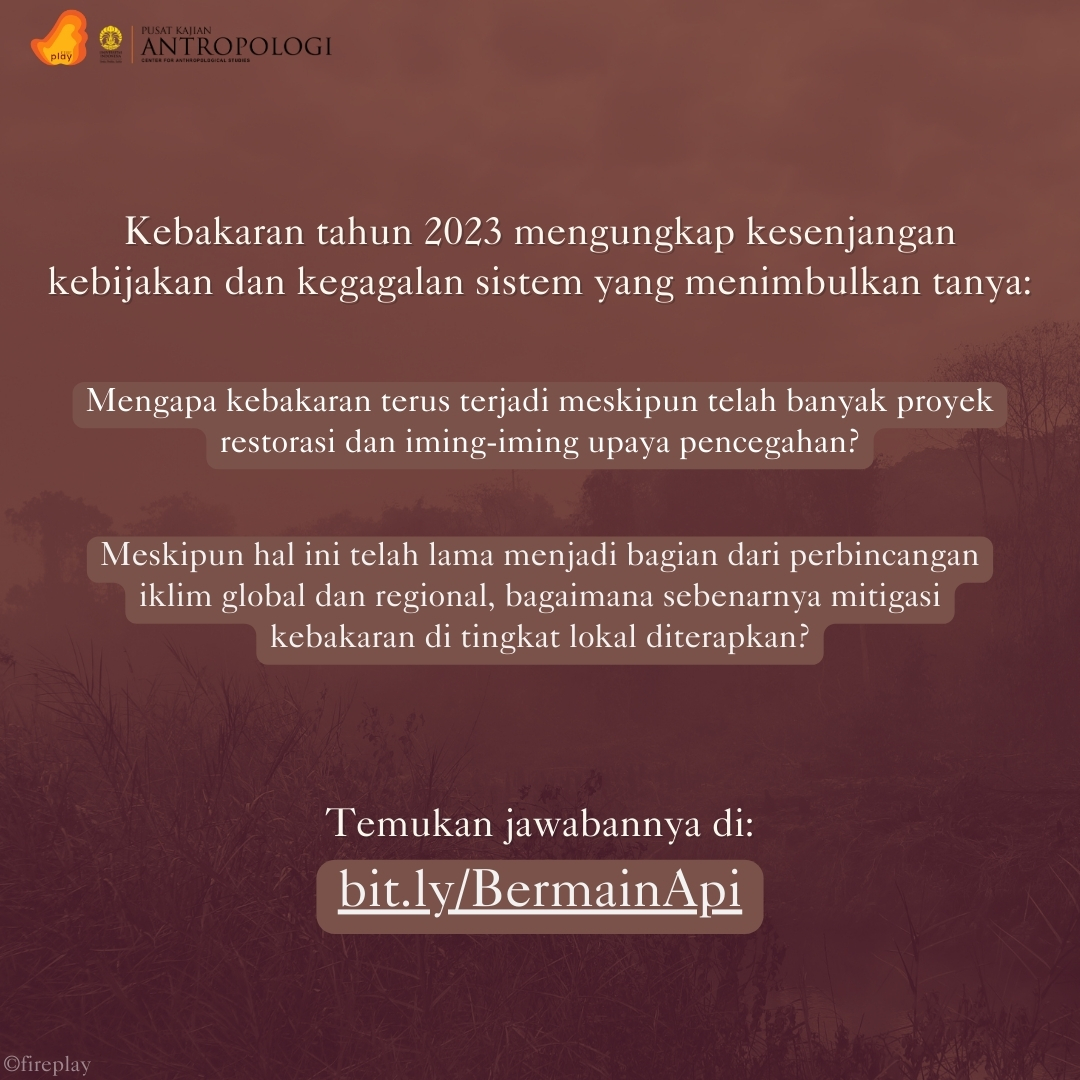 fireplay_id's tweet photo. Mengapa kebakaran terus terjadi meskipun telah banyak proyek restorasi dan iming-iming upaya pencegahan?  

Baca selengkapnya di tulisan “ ‘Bermain’ Api” oleh Sofyan Ansori, Aryo Danusiri, dan Paramita Utami.  

https://t.co/9CYX2DaDu9 
https://t.co/9CYX2DaDu9 https://t.co/qHRjlkDRBy