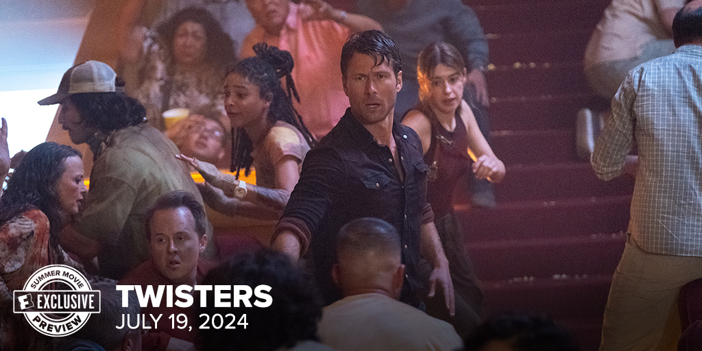 Hold on to your hats!
Glen Powell is taking us all for the ride of our lives when #Twisters hits theaters July 19.