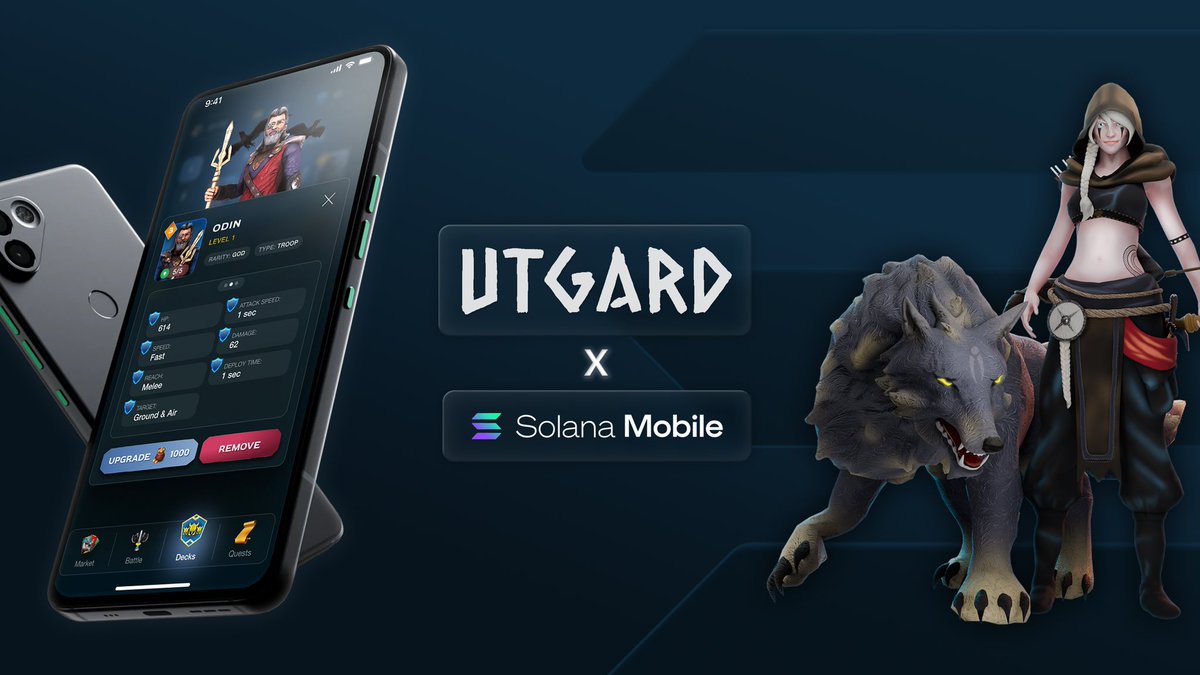 📱Saga Warriors, Utgard is thrilled to be officially live on the Solana dApp Store! 👉Join our beta today via @solanamobile to unlock exclusive rewards!