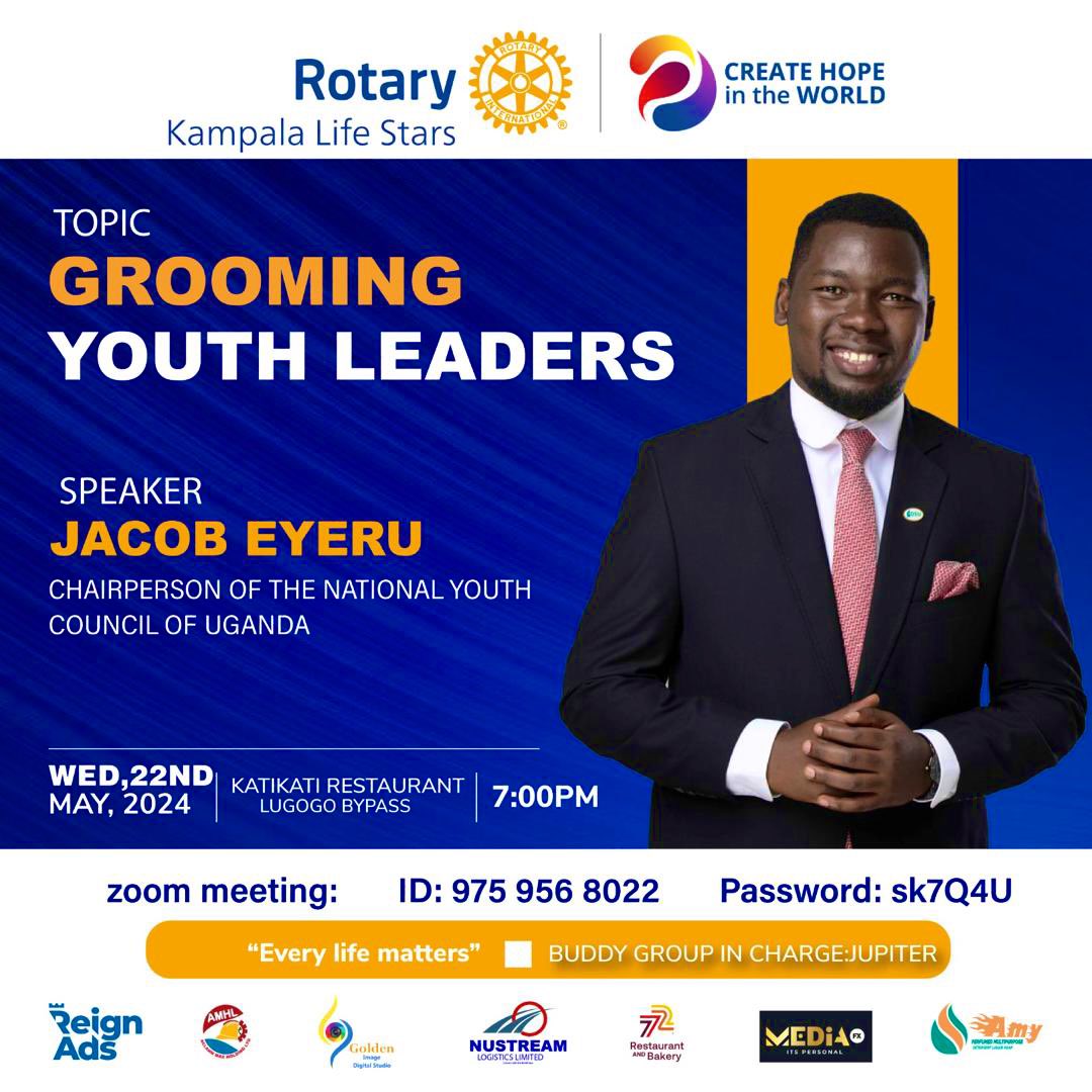 Will join the good hearted people of @Rotary in their youth month to speak about grooming for youth leaders. I like the wealth of minds rotary brings together in their meetings and I am sure to learn a lot from this interaction.