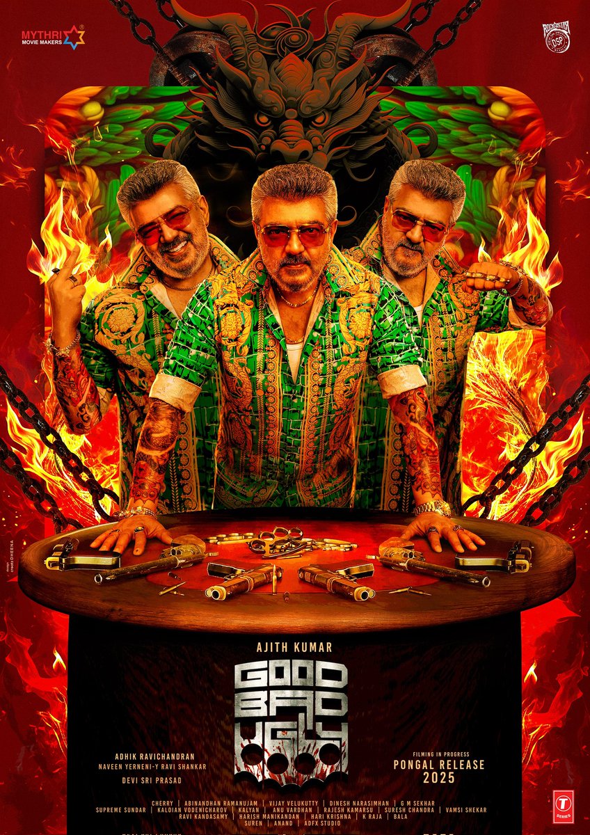 🔥🐉🐉🔥🔥🐉🐉💛💛🐉🐉🔥 Mass edit 👍👌 #GoodBadUgly #AjithKumar @Adhikravi