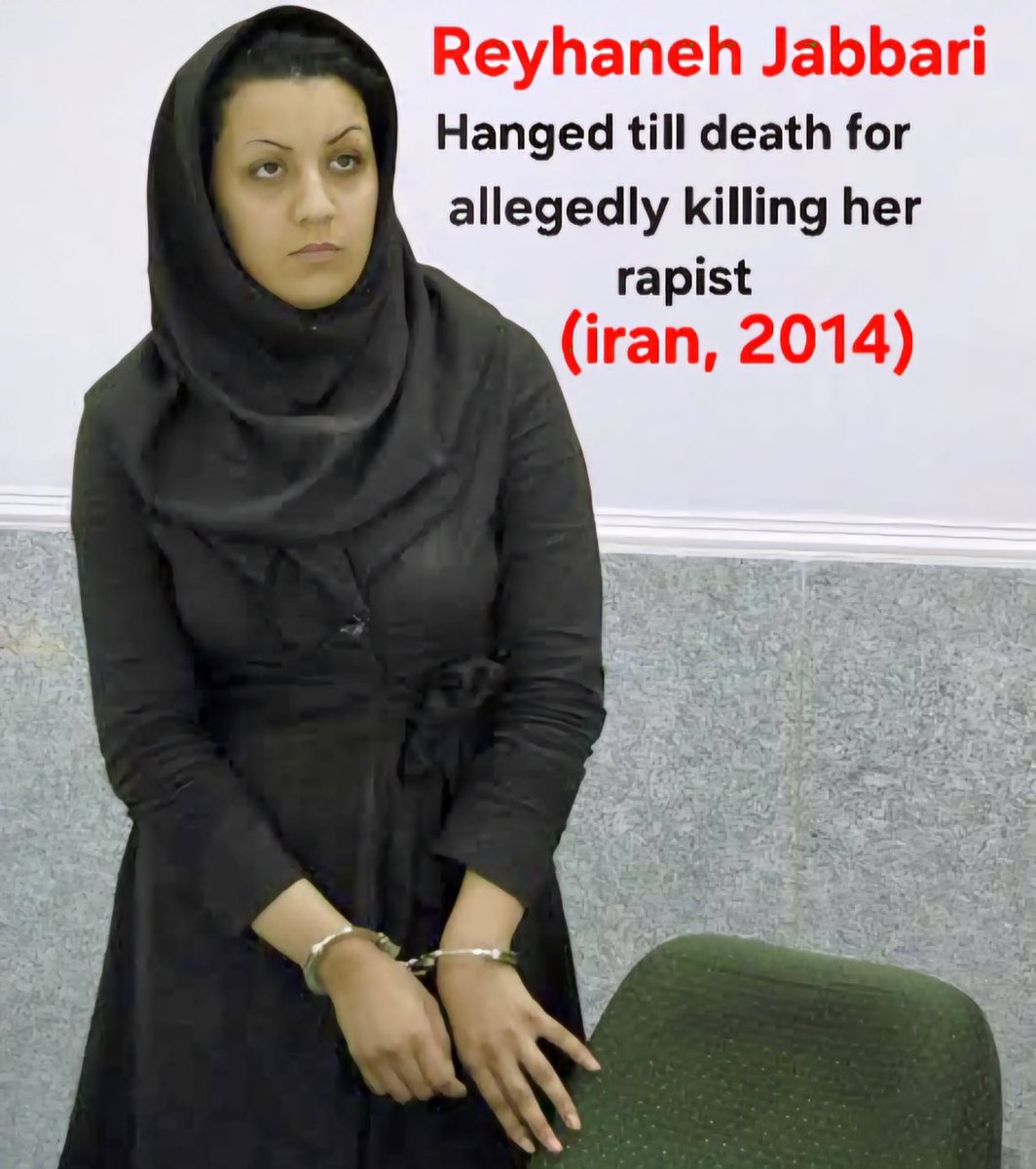 Reyhaneh Jabbari was hanged to death by lslamic regime in Iran for allegedly killing her rapist who was intelligence agent. Iranian deserve a life with freedom.