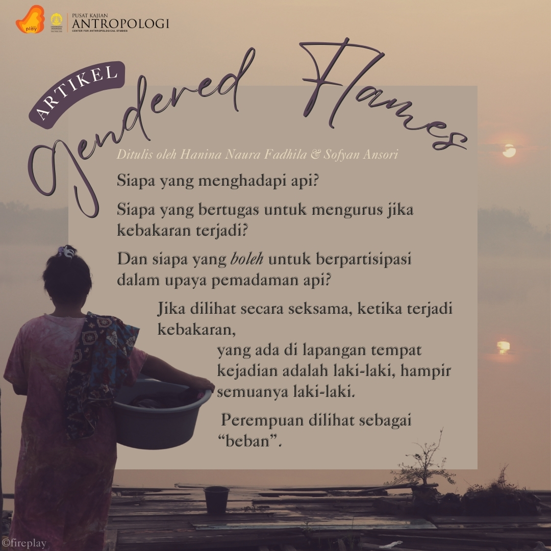 fireplay_id's tweet photo. Benarkah tidak semua boleh atau bisa berpartisipasi dalam upaya pemadaman api?

Baca tulisan “Gendered Flames” oleh Hanina dan Sofyan!

https://t.co/zu1ezRUh7j
https://t.co/zu1ezRUh7j
https://t.co/zu1ezRUh7j https://t.co/GXvDhp0Ges