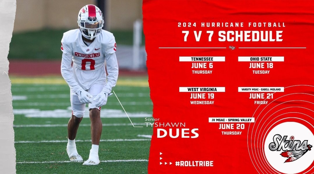 RedskinsFTBL's tweet photo. 7v7 Schedule #ROLLTRIBE https://t.co/aucDqoAQ7c
