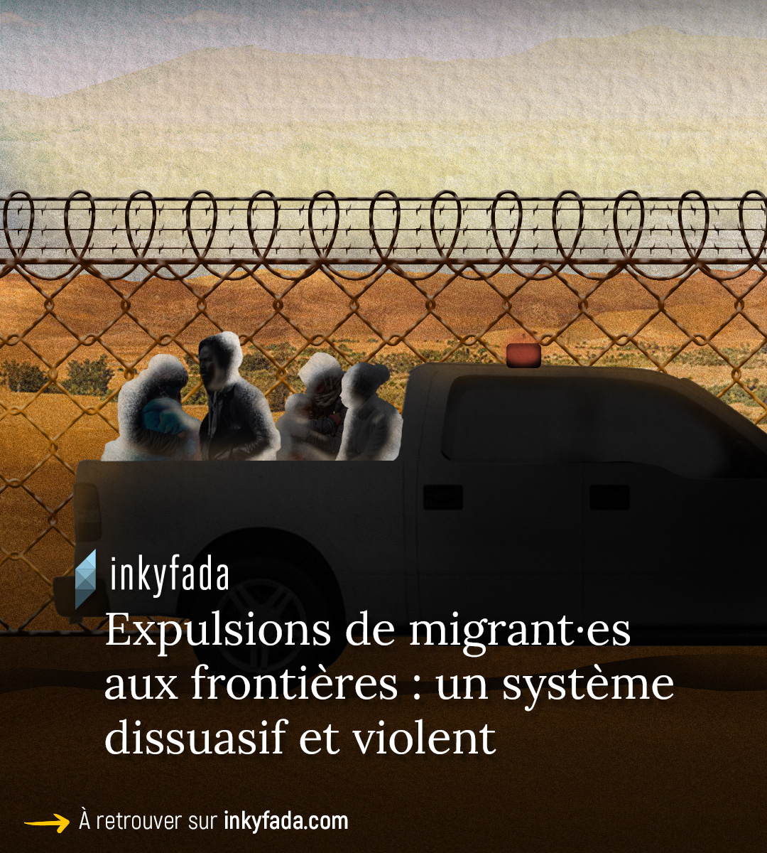 #Enquête | Depuis l’été 2023, des migrant·es rapportent avoir été collectivement expulsé·es vers les frontières avec l’Algérie ou la Libye. <a href="/inkyfada/">inkyfada | إنكفاضة</a> et <a href="/DRejichi/">Driss Rejichi</a> ont mené l'enquête sur ces opérations ⏬ 🔗inkyfada.com/fr/2024/05/21/…