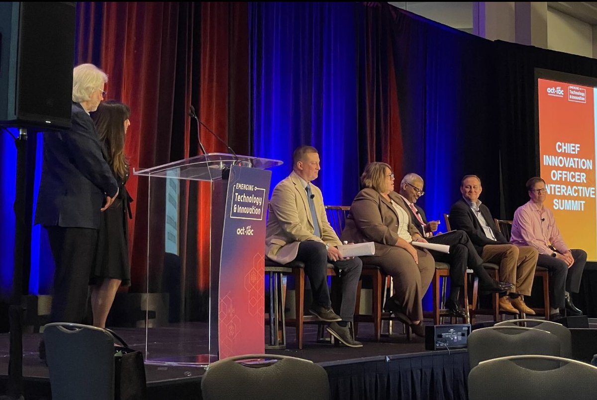 It was an absolute pleasure to moderate the inaugural Chief Innovation Officer Summit at <a href="/ACTIAC/">ACT-IAC</a> Emerging Tech &amp; Innovation Conference. #DisruptiveTech #AI #Data #Cloud #DigitalTransformation #WomeninAI