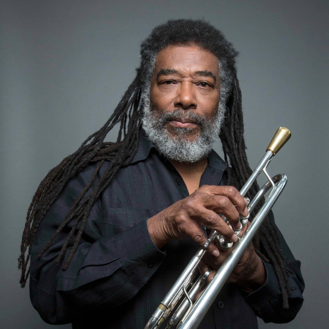 Join us on Fri 24 May for a concert feat. “Four Symphonies” by @WadadaLeoSmith + @atautanaka and Chris Chafe. This free event is part of @CityUniLondon’s SPARC Symposium 2024: [Im]probable Networks. Photo: Wadada Leo Smith by Jimmy Katz. Register here: city.ac.uk/news-and-event…