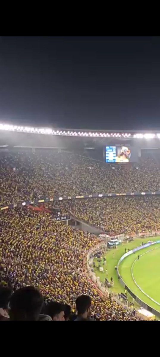 Stadium is not even fully filled that too in Q1. This league is finished without Dhoni