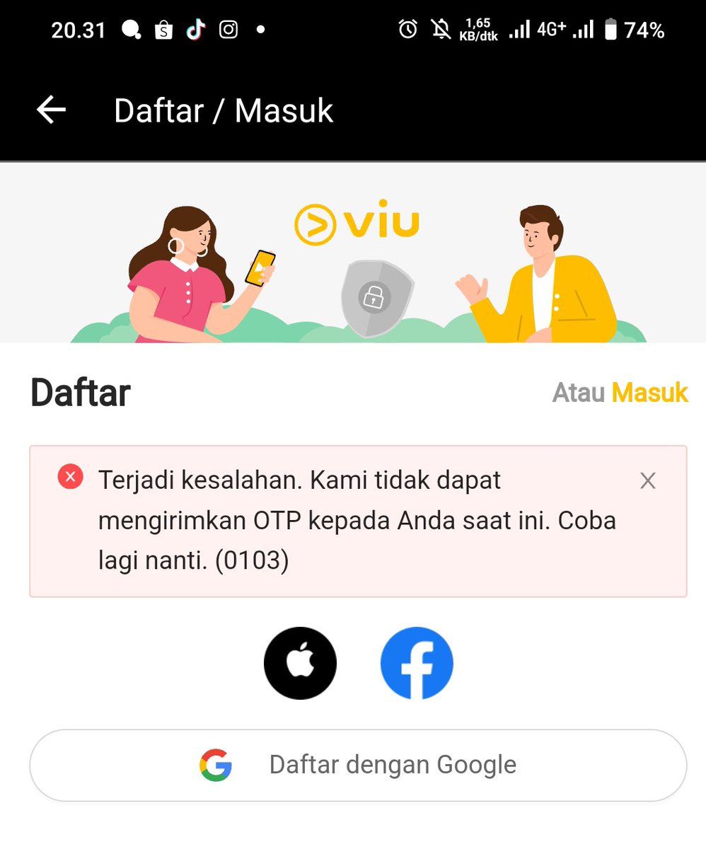 glowwyu's tweet photo. @junsu_azk @Viu_ID @tokopedia Kakk sama punyaku gini trus tp dr ni no indosat😭 https://t.co/lGpqUdXR1h