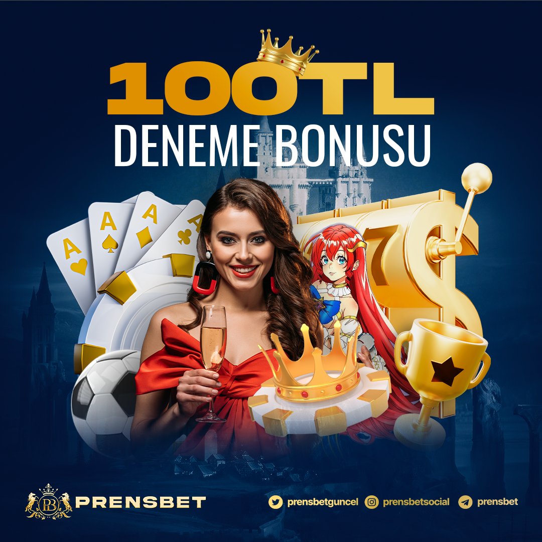 📱  İlk üyelik bonusu ile yüksek kazançlar..

👑 #Prensbet'e yeni üye olan herkese;
🎁 100 TL Freebet  veya 100 FREESPİN Deneme Bonusu Fırsatı..!

📣  Daha fazla kazanmak için geç kalma.!

🌐  Güncel Giriş : prens.link/twitter

#deneme #bonus #spor #casino #slot