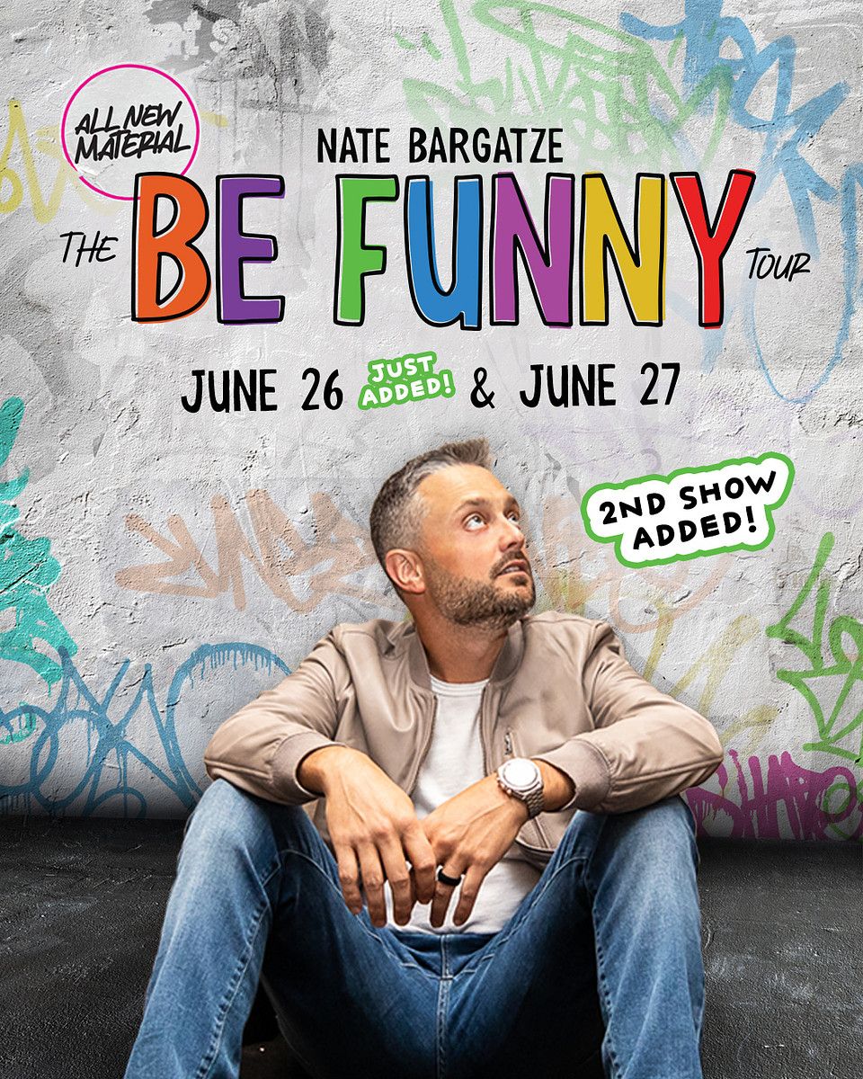 𝙏𝙝𝙚 𝘽𝙚 𝙁𝙪𝙣𝙣𝙮 𝙏𝙤𝙪𝙧 is coming coming to Gainbridge Fieldhouse next month! 🤣 Get your tickets to watch @natebargatze on June 26 & 27 today ➡️ bit.ly/3V5r6Zv