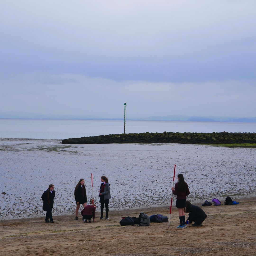 Our geographers were back on Morecambe beach last week, but this time it was our Y10 students' turn! Our students were gathering data and practicing methodology for a future case study, measuring the distribution of sediment along the beach.