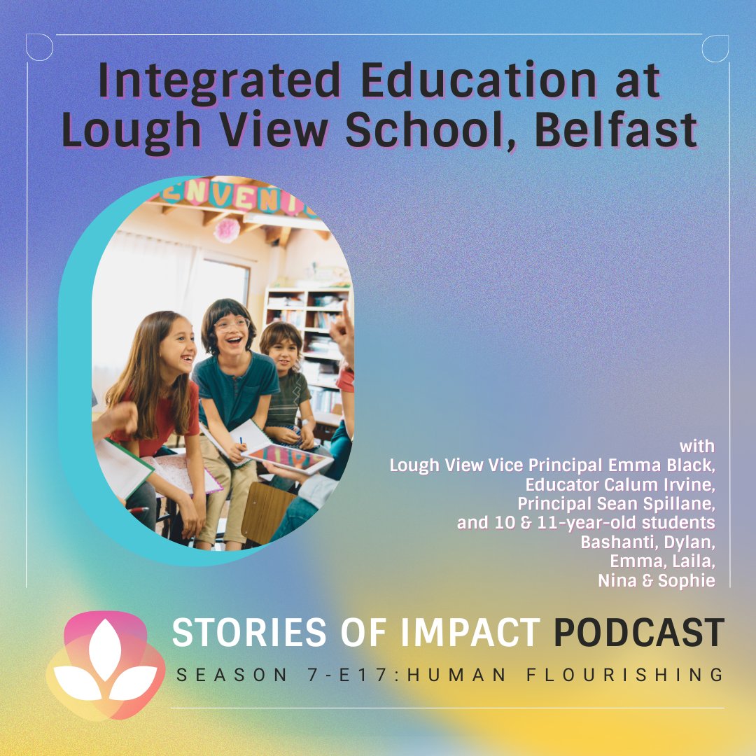 Our latest episode is live! Join us to hear the history of a ground-breaking integrated primary school in Northern Ireland. Learn how young students are being taught to seek out and celebrate diversity. 

Tune in now: pod.link/1519411454

#storiesofimpactpodcast #podcast