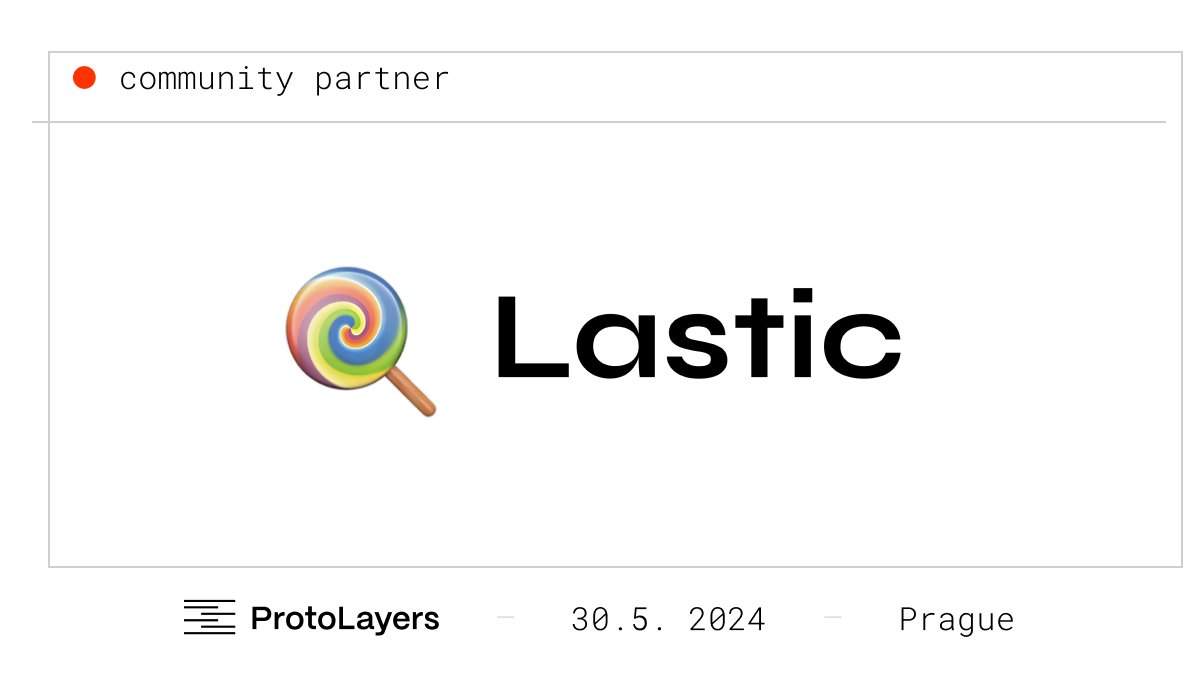 ProtoLayers's tweet photo. Thrilled to partner with @lastic_xyz for @ProtoLayers Conference! Lastic is building the go-to modular marketplace, connecting builders with the best resources across networks.

Learn more from Lastic Co-Founder &amp; CEO @ph_lux on May 30.

Get tickets: https://t.co/kfaVng9Mra https://t.co/DP0xbLol4o
