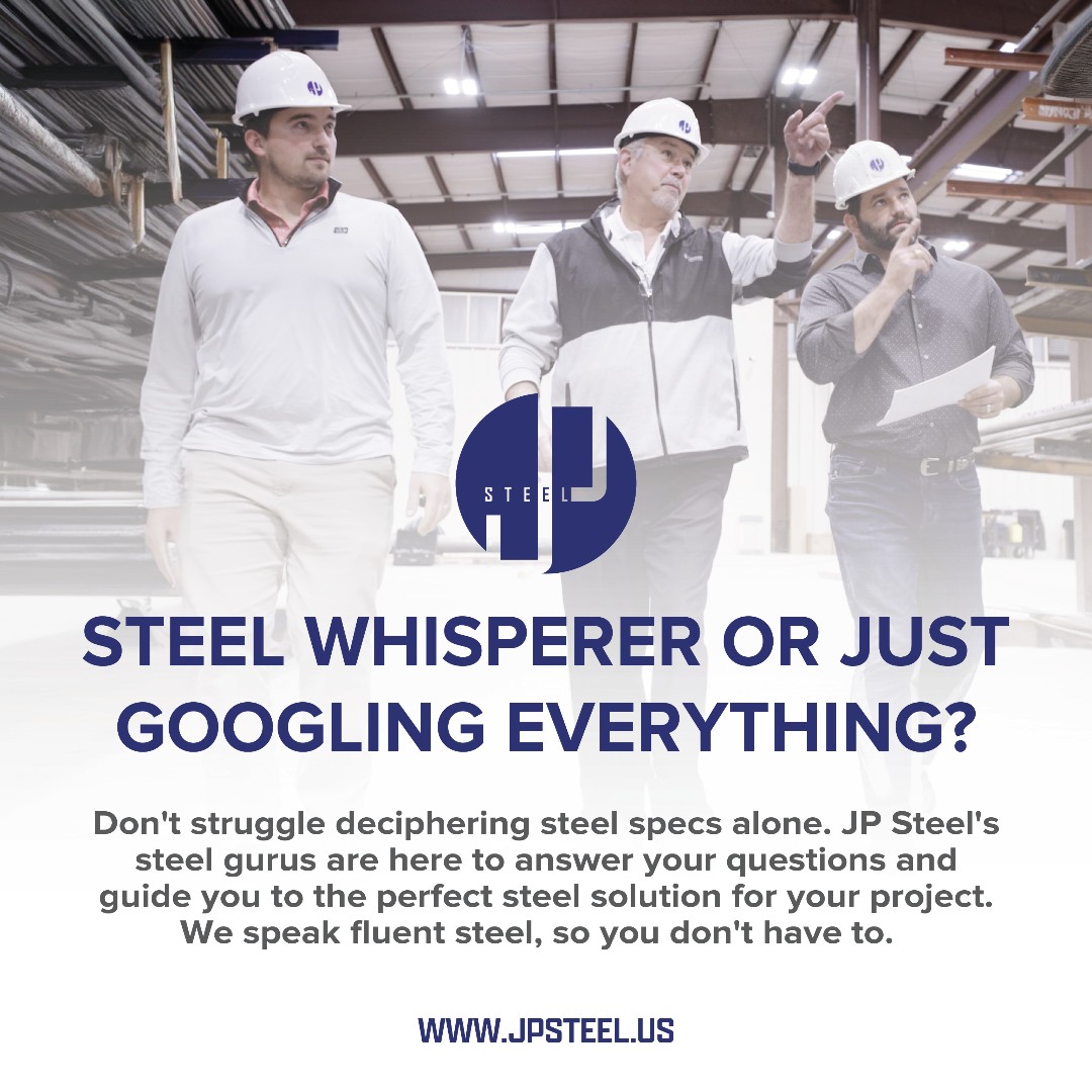jpsteelus's tweet image. Steel whisperer or just Googling everything?

Don't struggle deciphering steel specs alone. JP Steel's steel gurus are here to answer your questions and guide you to the perfect steel solution for your project. o

jpsteel.us

 #jpsteel #steelexperts #customerservice