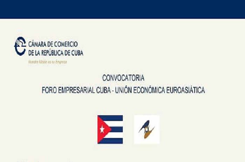 | #Cuba 🇨🇺 #CanalCaribe |

El Foro Empresarial Cuba-Unión Económica Euroasiática comenzará hoy con la mirada puesta en lograr la sostenibilidad de los proyectos y en el desarrollo de las relaciones económicas comerciales. 
#PorCiroRedondoTodo #LatirAvileño #Cuba