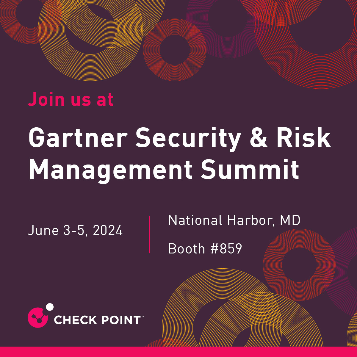 Headed to #GartnerSEC? Us too! Connect with Check Point at booth 859 and catch Dorit Dor’s presentation on “The Human-AI Partnership in Cyber, Revolutionizing Cybersecurity Strategies.” Register here: gartner.com/en/conferences…