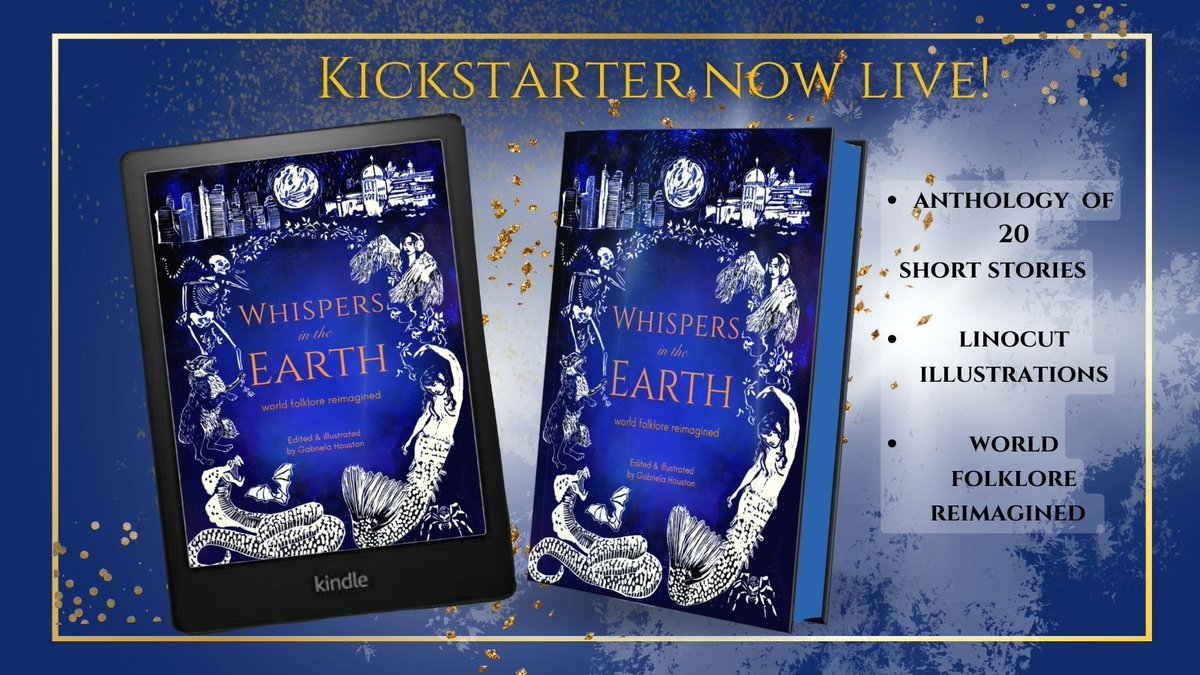 𝓀𝒾𝒸𝓀𝓈𝓉𝒶𝓇𝓉𝑒𝓇 𝓃𝑜𝓌 𝓁𝒾𝓋𝑒... Whispers in the Earth is an incredible anthology organized, edited, and illustrated by @GabrielaHouston that explores how myths travel and grow. kickstarter.com/projects/gabri… Likes, RTs, etc. are appreciated--help us get the word out!