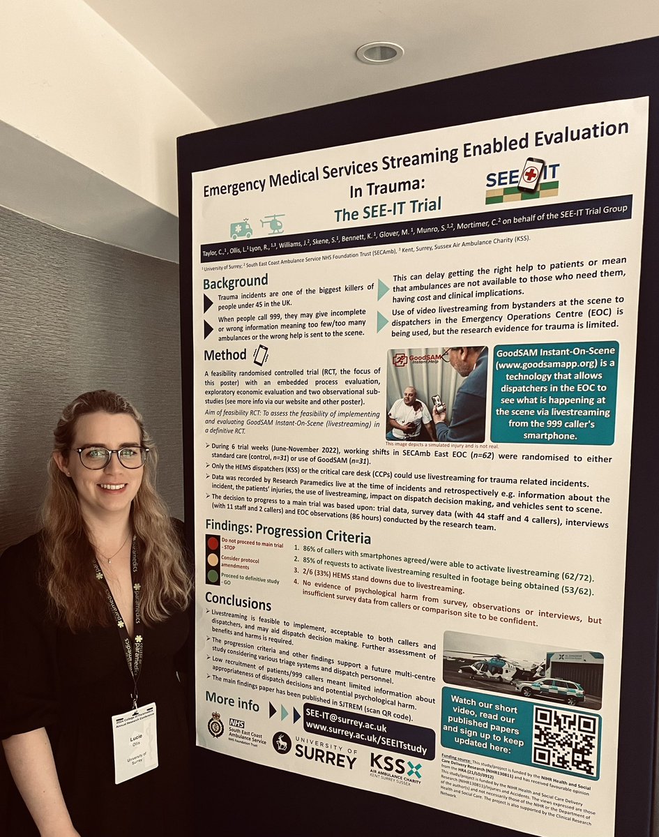 Lucie Ollis (@lucie_ollis) on Twitter photo Presenting SEE-IT today at the College of Paramedics Research Conference! So much valuable research going on, so much to learn! <a href="/SECAmb_Research/">SECAmb_Research</a> <a href="/WOW_Surrey/">WOW Surrey</a> <a href="/CathTaylor72/">Cath Taylor</a> <a href="/drrichardlyon/">Richard Lyon</a> <a href="/DrJuliaWilliams/">Julia Williams</a> <a href="/ScottFSMunro/">Scotty Munro</a> Presenting SEE-IT today at the College of Paramedics Research Conference! So much valuable research going on, so much to learn! <a href="/SECAmb_Research/">SECAmb_Research</a> <a href="/WOW_Surrey/">WOW Surrey</a> <a href="/CathTaylor72/">Cath Taylor</a> <a href="/drrichardlyon/">Richard Lyon</a> <a href="/DrJuliaWilliams/">Julia Williams</a> <a href="/ScottFSMunro/">Scotty Munro</a>