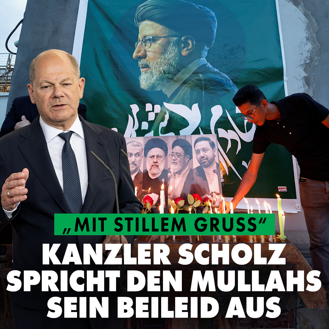 Ehm. Bitte was? Kanzler Scholz spricht den Mullahs sein Beileid aus: „Mit stillem Gruß …“