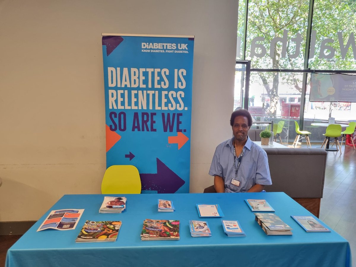Yesterday we visited #Walthamstow Library in the London Borough of #WalthamForest as part of #Type2DiabetesPreventionWeek! ⚠️💙

It was lovely to have people come to the stall and talk about how to reduce their risk of developing #type2diabetes.