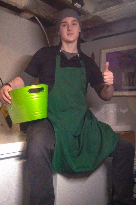 2 pic. Be nice to your local barista, he might grow up one day and get the phattest ass you can imagine