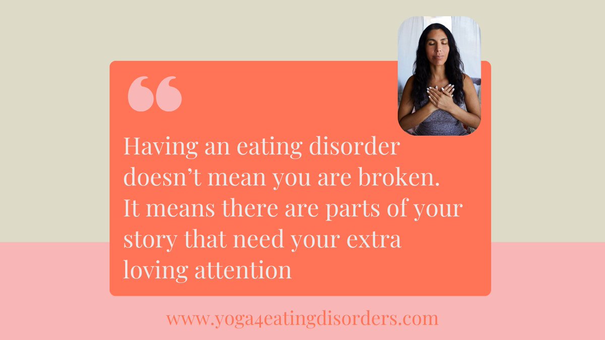 Sending out a reminder from my heart to yours that having an eating disorder doesn't mean you are broken. Take the time you need to move through it all, and remember, along the way, YOU ARE NOT BROKEN.

#yogaforeatingdisorders #eatingdisorderrecovery #eatingdisorderhelp #yoga