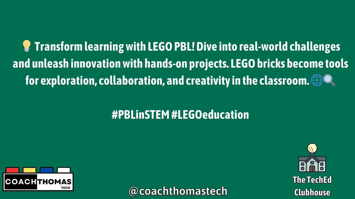 💡 Transform learning with LEGO PBL! Dive into real-world challenges and unleash innovation with hands-on projects. LEGO bricks become tools for exploration, collaboration, and creativity in the classroom. 🌐🔍 #PBLinSTEM #LEGOeducation