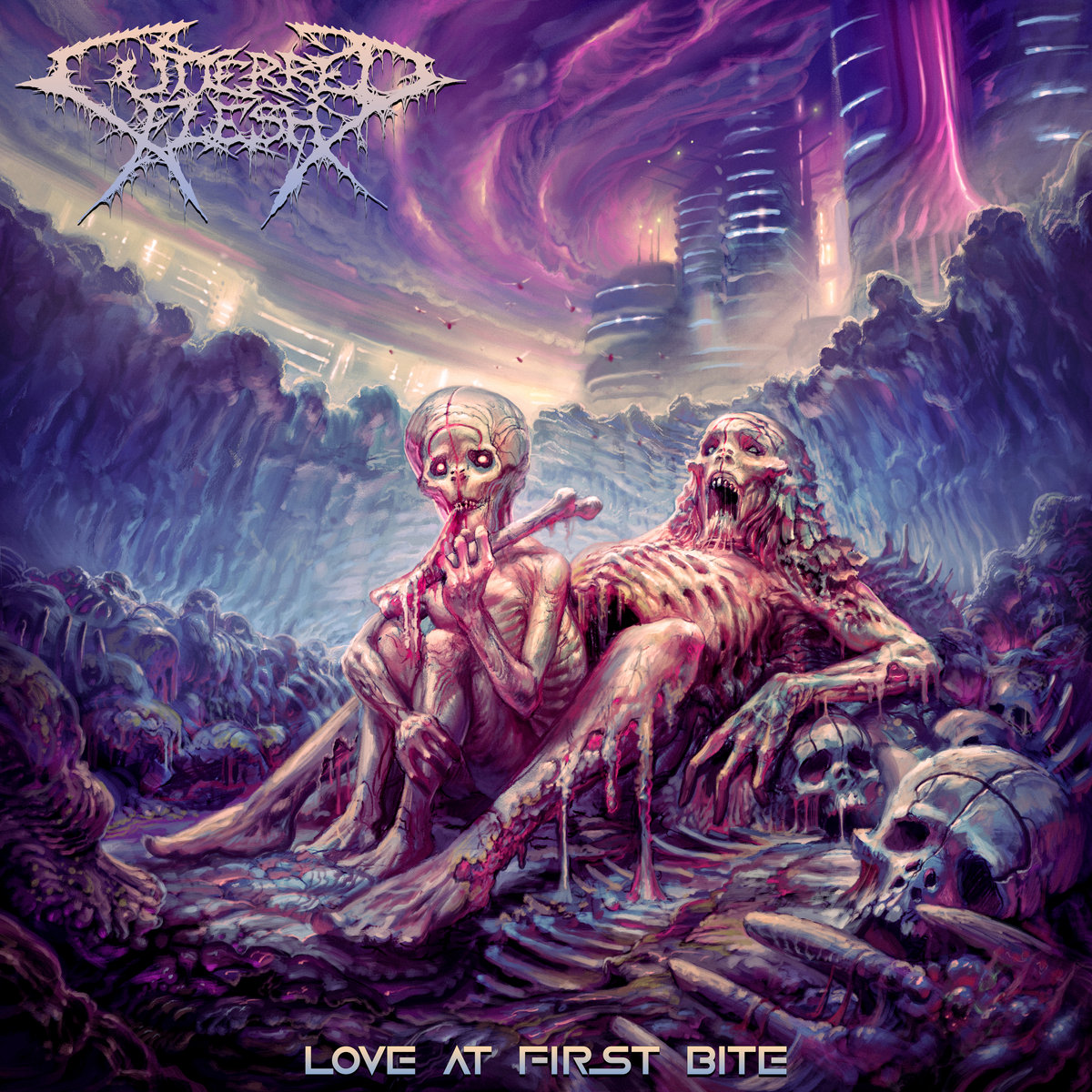 Massive, dark and devastating brutal death metal that will rip all the flesh from your bones! The blood drips from this album! Recenze/review - CUTTERRED FLESH - Love At First Bite (2024): deadlystormzine.com/2024/05/recenz… #deathmetal #cutterredflesh #brutaldeathmetal #review