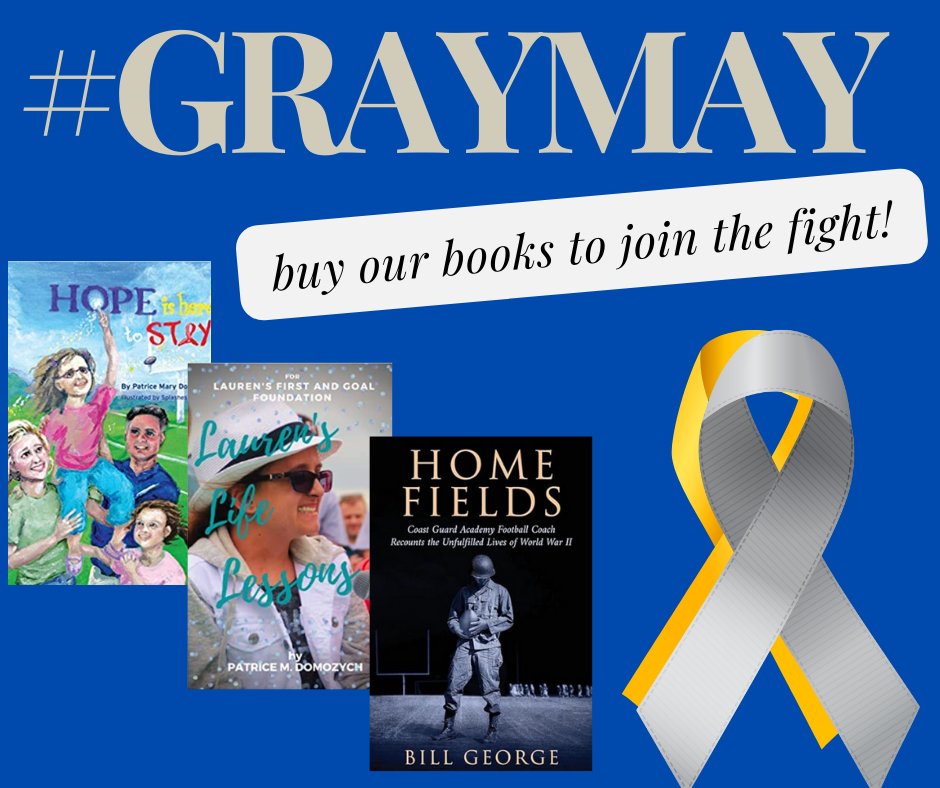 Such an easy way to support those battling brain tumors... buy a book, read it, share it, gift it! Proceeds benefit the LFG mission. lfgf.org #graymay