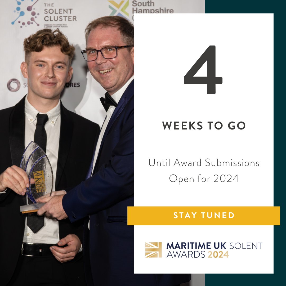 June 11, 2024, from 13:00 to 15:00 to be a part of the MARITIME UK SOLENT AWARDS 2024 – LAUNCH EVENT 1️⃣ Click here to register: shorturl.at/fkvG1 2️⃣ Select Maritime UK Solent Awards 2024 3️⃣ Complete your registration and secure your spot! #MaritimeUKSolentAwards2024