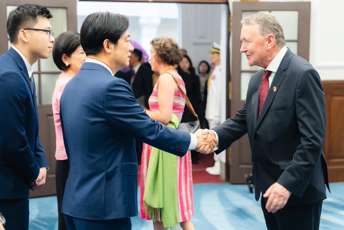 In conversation with Taiwan’s admirable President Lai today I said a CCP blockade of the Taiwan Straits would devastate the world economy (loss of an estimated $10 trillion) including huge consequences for the people of China. What happens to Taiwan will shape tomorrow’s world.