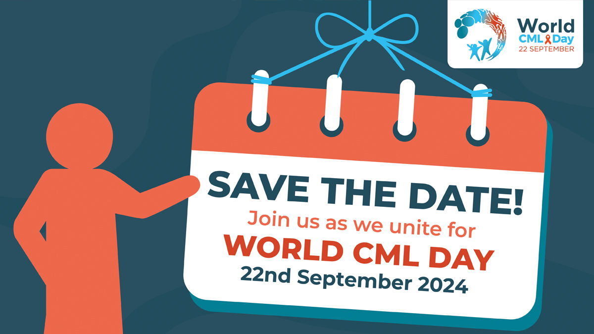 📅 Mark your calendars & Save the Date for World CML Day 2024! 🌟 We are thrilled to announce the rollout of our toolkit, beginning with Stage 1, for this important event dedicated to raising awareness and supporting the fight against Chronic Myeloid Leukemia. 🌏 Join us as we