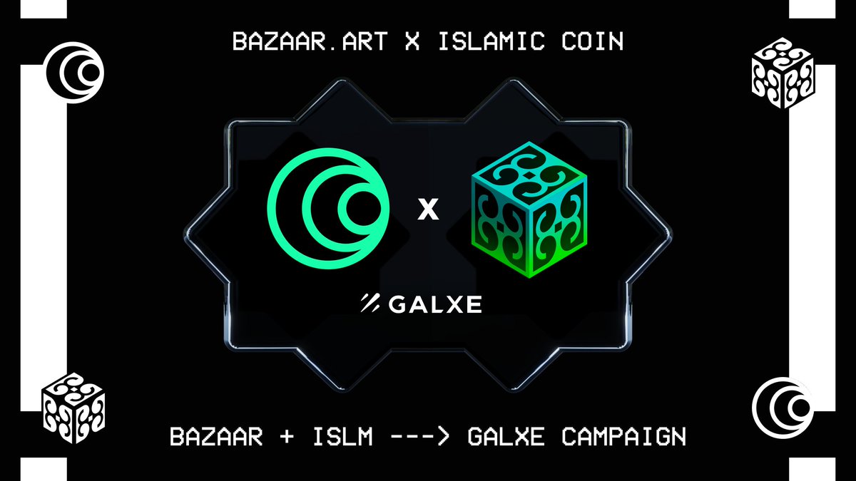 It’s time to leave the Milky Way and enter into #GalxeQuest together with @The_HaqqNetwork🛸

Fuel up and follow us and new quests to get new rewards and become a member of #BazaarArt fam!

👩‍🚀Follow the link and dive deeper: app.galxe.com/quest/IslamicC…