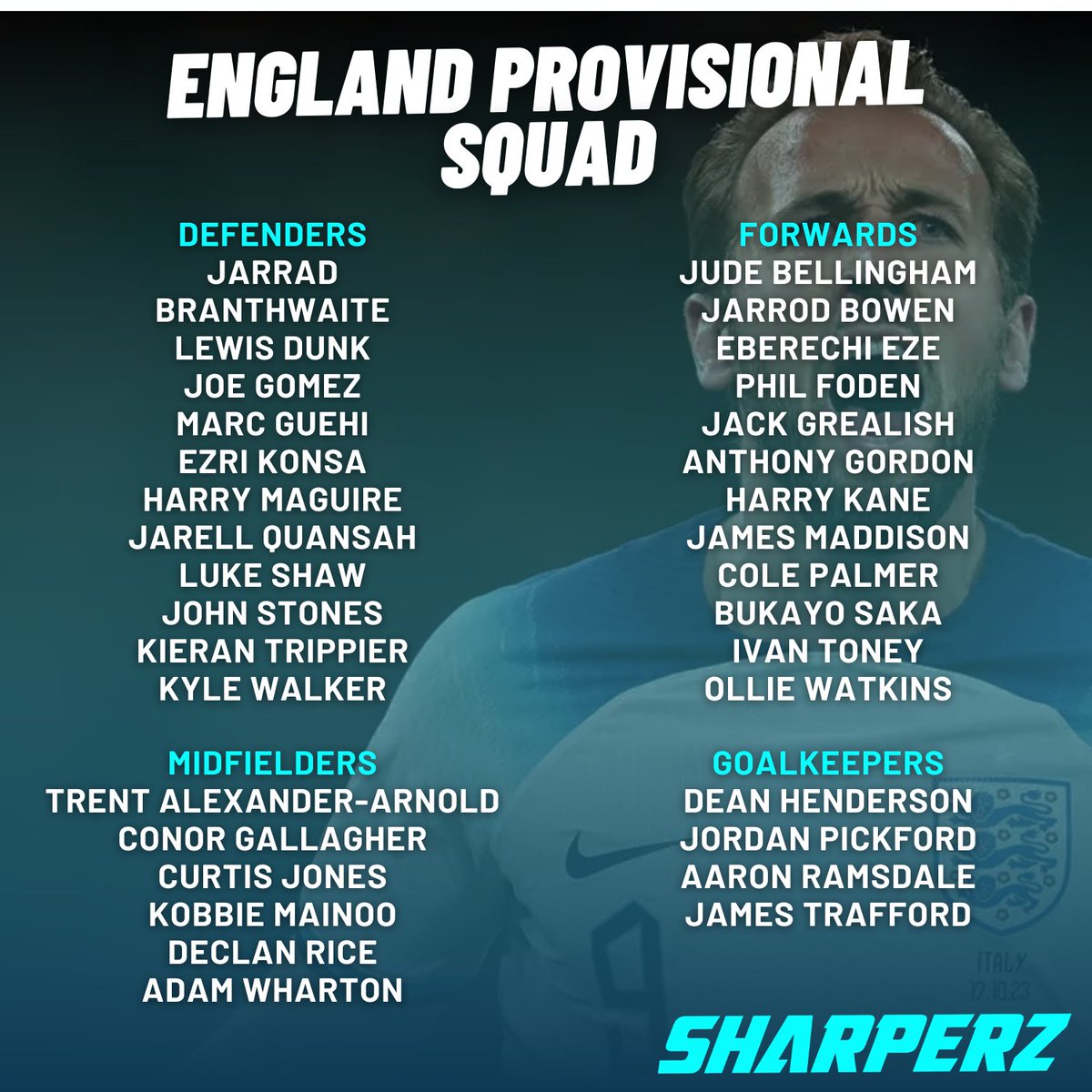 🔥ENGLAND PROVISIONAL SQUAD EUROS 2024 🔥

What do you think of this year's lineup? 🤔

#englandsquad #euros2024 #footballfever #soccerlife