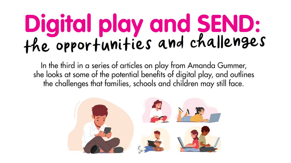 'In the world of Digital Play, the experiences available for neurodivergent children encompass a broad spectrum, offering unique pathways for engagement and learning' Find out more about #Digital Play and #SEND written by @DrAmandaGummer in #nasenConnect: ow.ly/kIXj50RGPNA