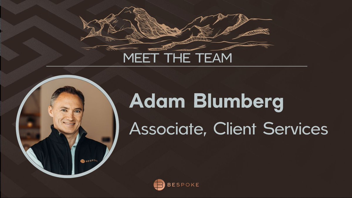 👋 Quite excited to finally announce Adam Blumberg (@Interaxis8) has joined the Bespoke team! With over 12 years as a CFP and former RIA owner, Adam has woven his traditional financial experience into the world of cryptocurrency and DeFi.