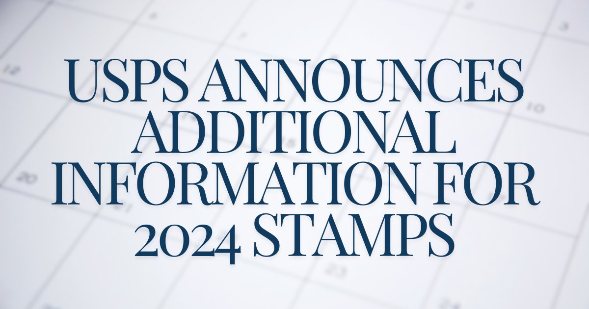 Today, the U.S. Postal Service announced dates and locations for stamp releases between July and the end of 2024, including two at the Great American Stamp Show in Hartford, CT. Read more: ow.ly/nLQ550RNykH