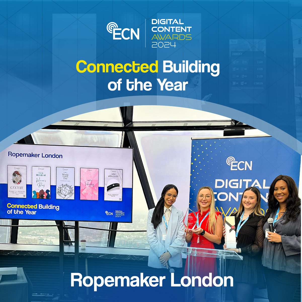 UK: ECN Digital Content Awards 2024 - Congratulations 🎉👏
#DigitalContentAwards #digitalcontent #communication #events #connectingpeople #popup #graphicdesign #branding #event #digitalsignage #office