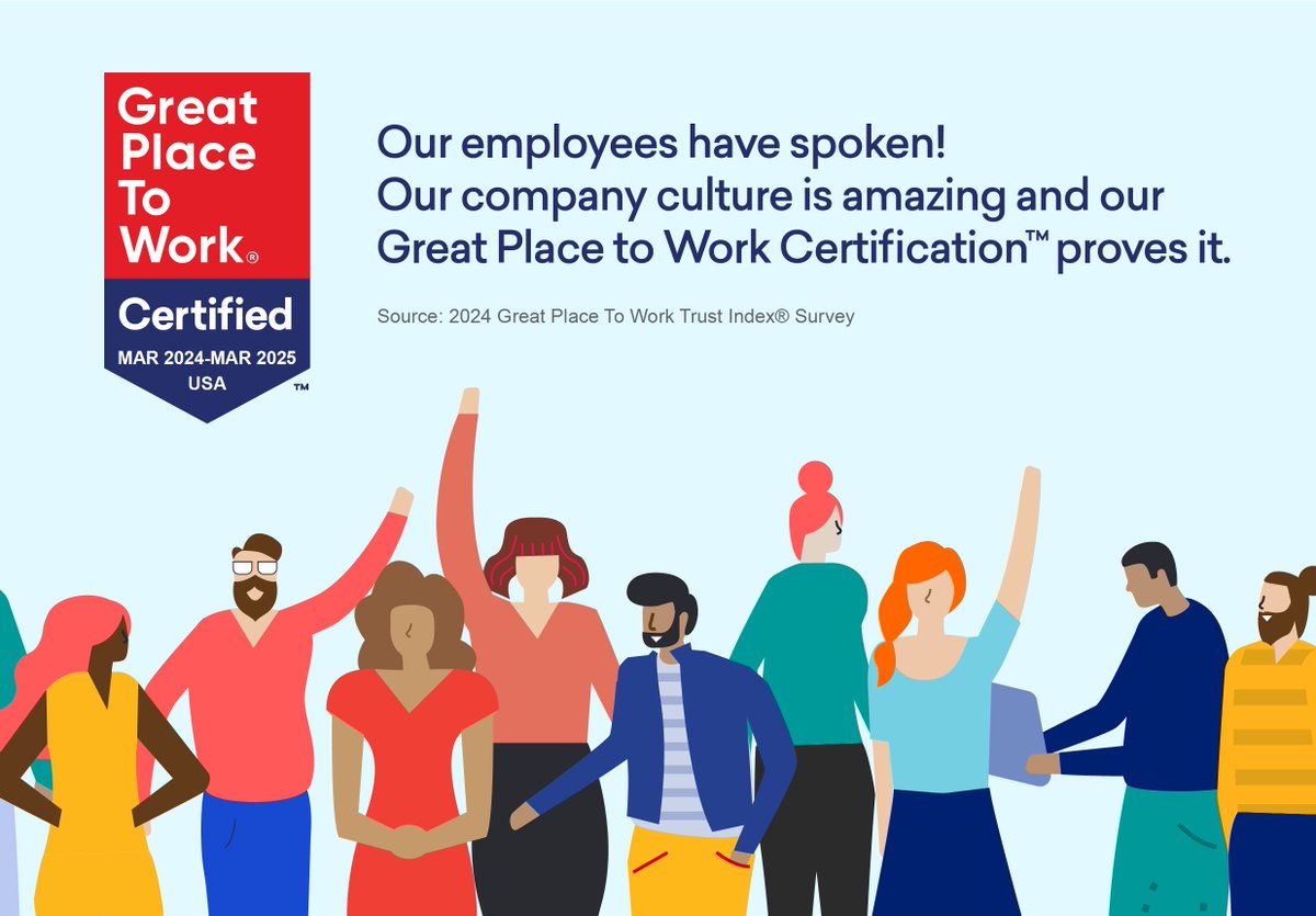 Our employees have spoken! #Welldoc has been Certified™ by @GPTW_US for the third year in a row. This prestigious award recognizes companies with exceptional workplace cultures based solely on #employee feedback. ter.li/f1tdqy #GPTWcertified #CelebrateYourGreat