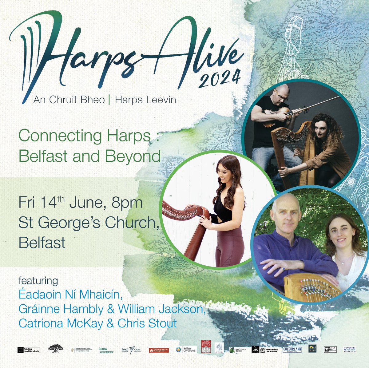 Harp Ireland (@cruiteireann) on Twitter photo 🎶Connecting Harps: Belfast and Beyond🎶
Join us for the opening concert of the Harps Alive | An Chruit Bheo | Harps Leevin festival featuring <a href="/mckaystout/">Chris Stout & Catriona Mckay</a> <a href="/eadaoin_music/">Éadaoin Ní Mhaicín</a> <a href="/GrainneHambly/">Gráinne Hambly</a> William Jackson
Tickets available now! 🎫eventbrite.com/e/connecting-h… 🎶Connecting Harps: Belfast and Beyond🎶
Join us for the opening concert of the Harps Alive | An Chruit Bheo | Harps Leevin festival featuring <a href="/mckaystout/">Chris Stout & Catriona Mckay</a> <a href="/eadaoin_music/">Éadaoin Ní Mhaicín</a> <a href="/GrainneHambly/">Gráinne Hambly</a> William Jackson
Tickets available now! 🎫eventbrite.com/e/connecting-h…