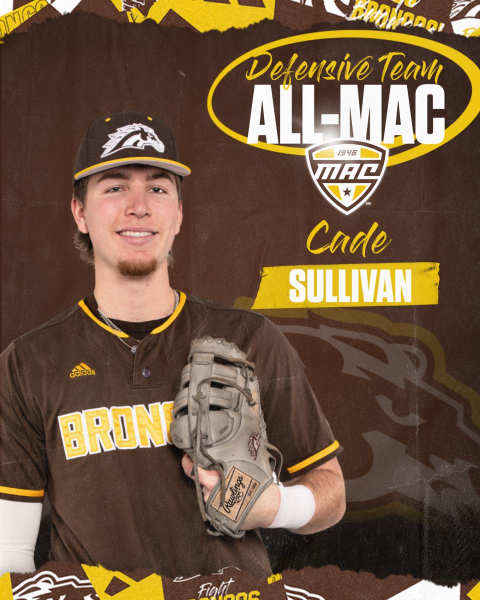 Rounding out our All-MAC honorees is @cade_sullivan once again claiming a spot on the All-Defensive Team! Read all about our All-MAC accolades 👇 📰 buff.ly/3WQGieb #BroncosReign